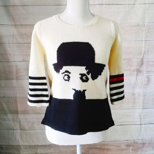 .🌹HP🌹 Vintage Rare 70s Charlie Chaplin Sweater